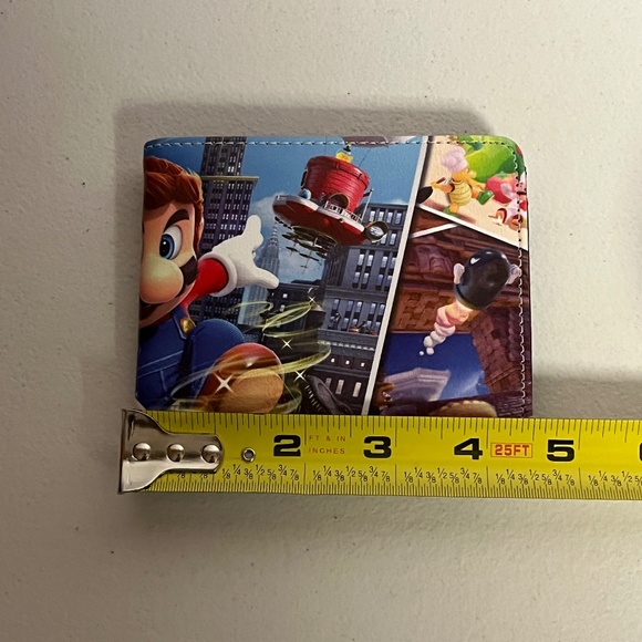 Super Mario Brothers Faux Leather Wallet Bros Gaming Gamer 90s World - Picture 8 of 8
